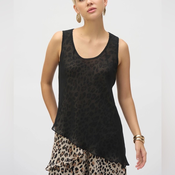 JOSEPH RIBKOFF
LEOPARD PRINT REVERSIBLE TANK - Picture 3 of 14
